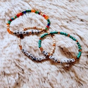 "Be The Light" Trio of Bracelets